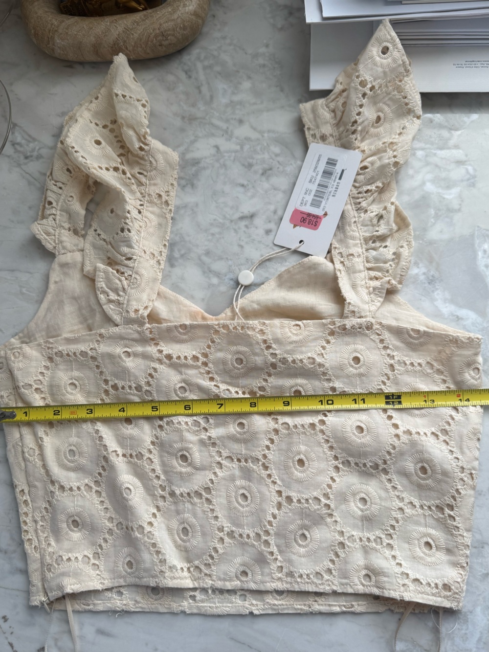 2 piece crochet lace shorts & top set juniors - Picture 11 of 11